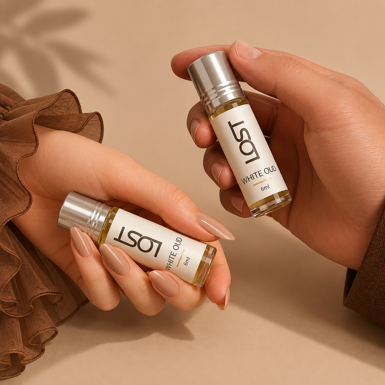3 White Oud 6ml with human touch - Lost-Naturals
