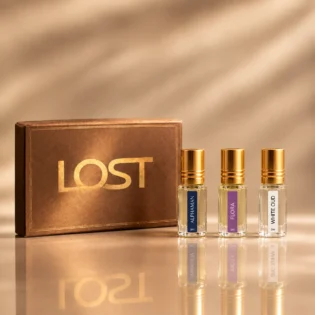 The Essence Stories | Unisex Gift Set - 3X3ML - Lost Naturals Natural Attar & Fragrance